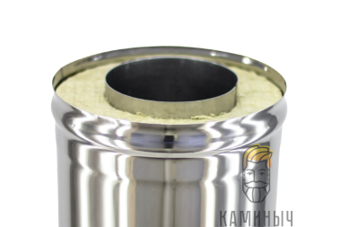 Сэндвич-труба 0.5 м (нерж 1 мм / нерж) — Каминыч