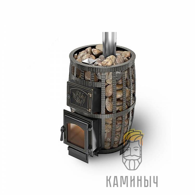 Печь для бани Везувий Легенда Русский Пар Ковка 24 (270) б/в по Супер Ценам в Каминыче