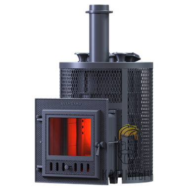 Печь для бани AVANGARD ЗК 24 (М) Ураган круглая сетка — Каминыч