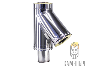 Сэндвич-тройник 45° (нерж 1 мм / нерж) — Каминыч