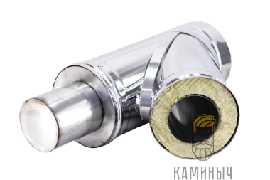 Сэндвич-тройник 45° (нерж 1 мм / нерж) — Каминыч