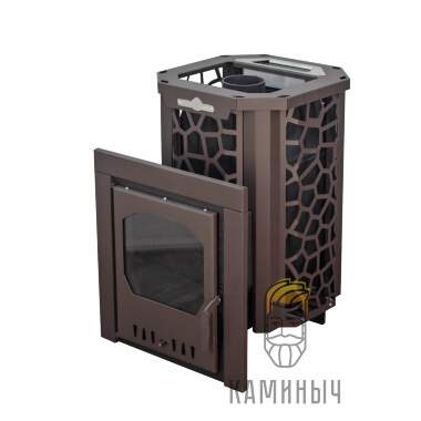 Печь для бани &quot;Сталь-Мастер HARD&quot; 14M Панорама — Каминыч