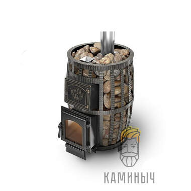 Печь для бани Везувий Легенда Русский Пар Ковка 18 (270) б/в &mdash; Каминыч