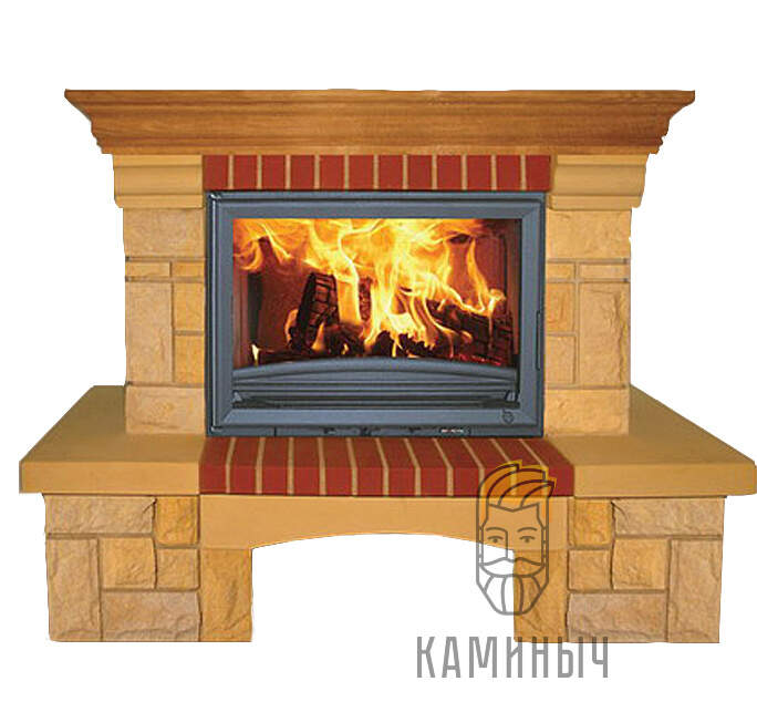 Каминная облицовка Jabo Marmi MARTA (песчаник, пристенная)  по Супер Ценам в Каминыче фото 1 — Каминыч