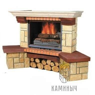 Каминная облицовка Jabo Marmi PRINCESSA (песчаник, угловая) — Каминыч