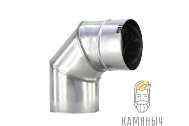Отвод 90° нерж 1 мм — Каминыч