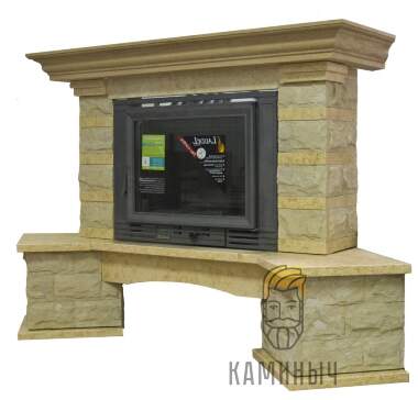 Каминная облицовка Jabo Marmi DARIA (песчаник, угловая) — Каминыч