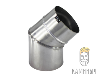 Отвод 45° нерж 1 мм — Каминыч