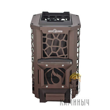 Печь для бани "СТАЛЬ-МАСТЕР" 14S в сетке (6мм, 09Г2С) &mdash; Каминыч