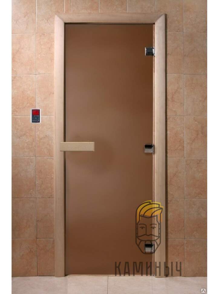 Дверь для бани бронза матовая по Супер Ценам в Каминыче фото 1 — Каминыч