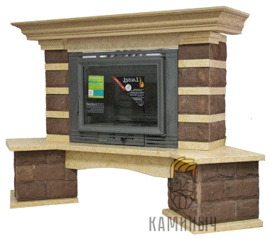 Каминная облицовка Jabo Marmi ANNA (песчаник, угловая) — Каминыч