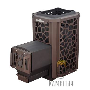 Печь для бани "СТАЛЬ-МАСТЕР" 14L в сетке (6мм, 09Г2С) &mdash; Каминыч