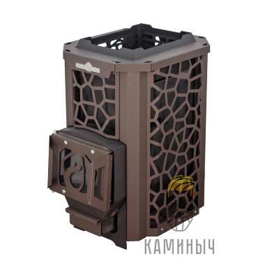 Печь для бани "СТАЛЬ-МАСТЕР" 24S в сетке (6мм, 09Г2С) &mdash; Каминыч