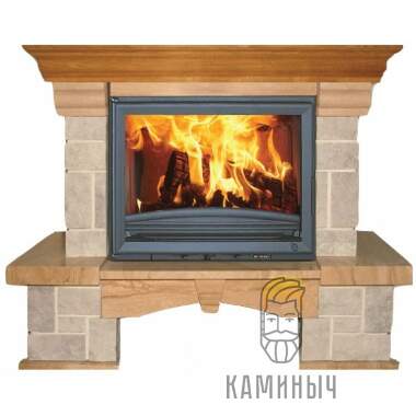 Каминная облицовка Jabo Marmi JULIUSZ CEZAR (мрамор колотый, пристенная) — Каминыч