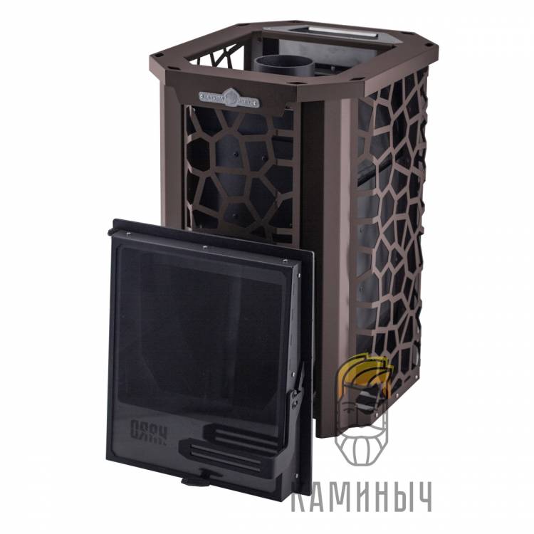 Печь для бани "Сталь-Мастер HARD" 28M 2021 Панорама по Супер Ценам в Каминыче