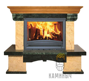 Каминная облицовка Jabo Marmi MADRITE (мрамор полированный, пристенная) — Каминыч