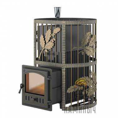 Печь для бани Эверест Ковка 24 (280) закрытая каменка — Каминыч