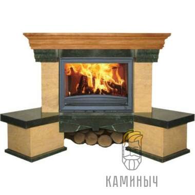 Каминная облицовка Jabo Marmi MADRITE (мрамор полированный, угловая) — Каминыч