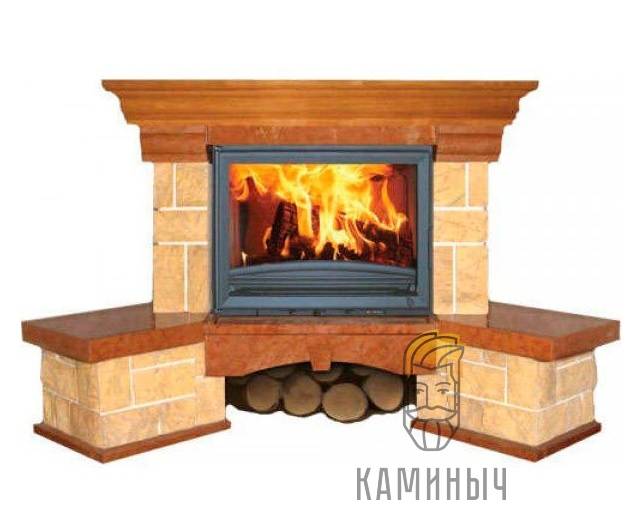 Каминная облицовка Jabo Marmi ODISEUSZ (мрамор колотый, угловая) по Супер Ценам в Каминыче