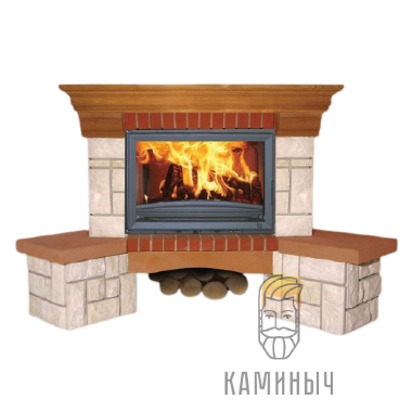 Каминная облицовка Jabo Marmi LUKRECJA (песчаник, угловая) — Каминыч