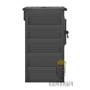 Печь-камин ЭТНА (Панорама) с плитой «Антрацит» высокий — Каминыч